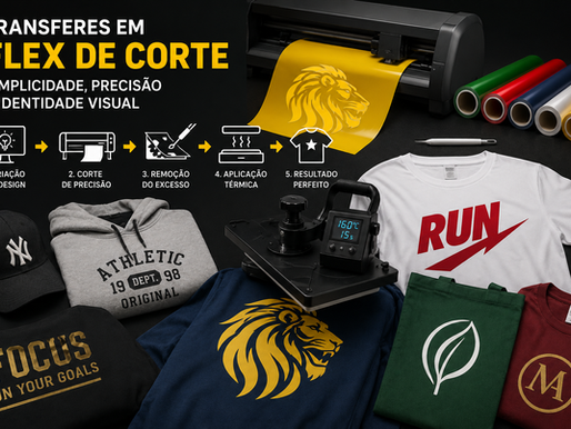 Transferes em Flex de Corte: Simplicidade, Precisão e Identidade Visual