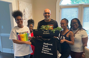 James Gailliard and grandchildren
