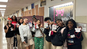 Wrapping up the semester by making ornaments and gifting socks!