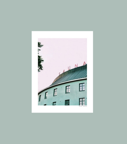 Harjun sauna -juliste 30x40cm | Helsinki Posters