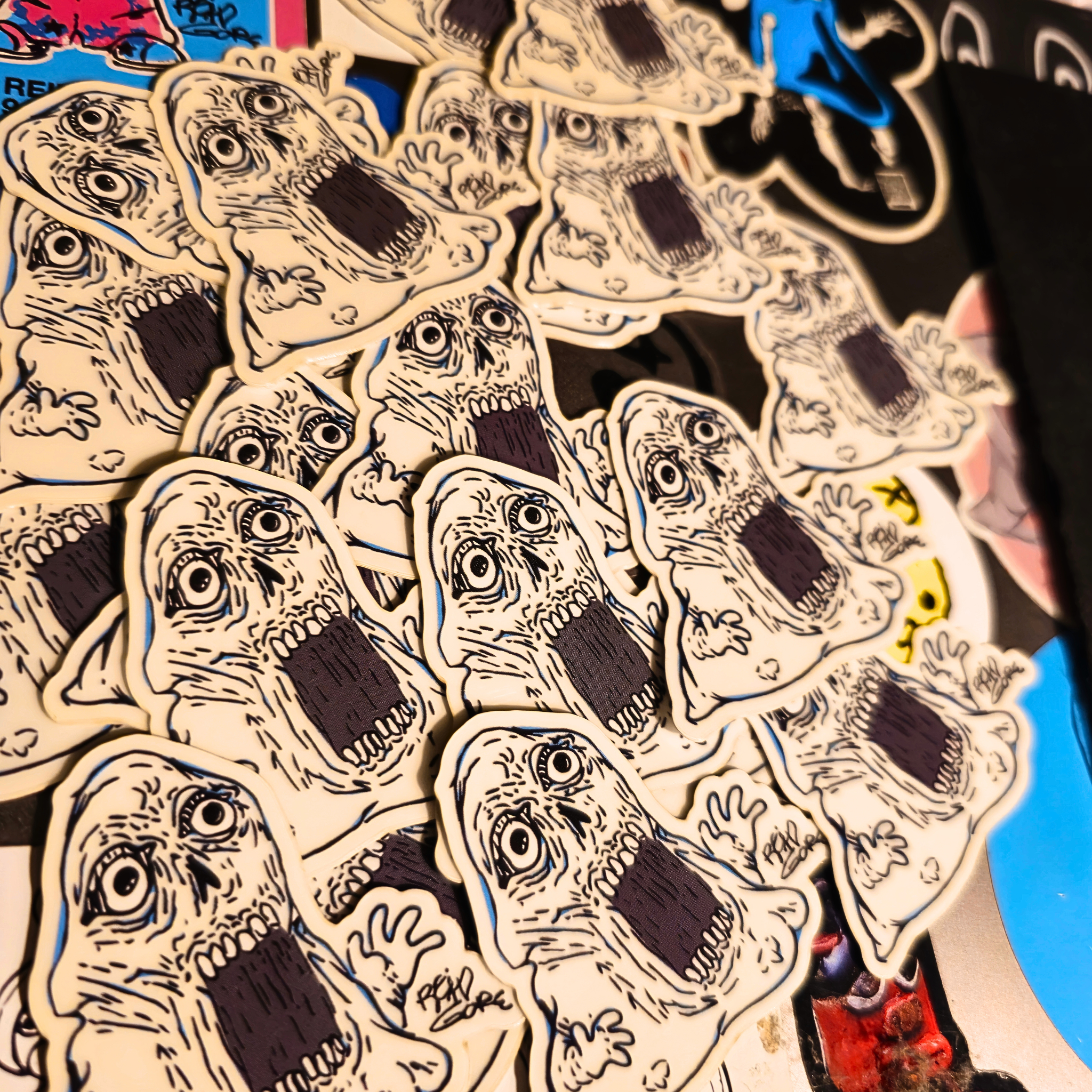 Reid Gore glowing blob sticker