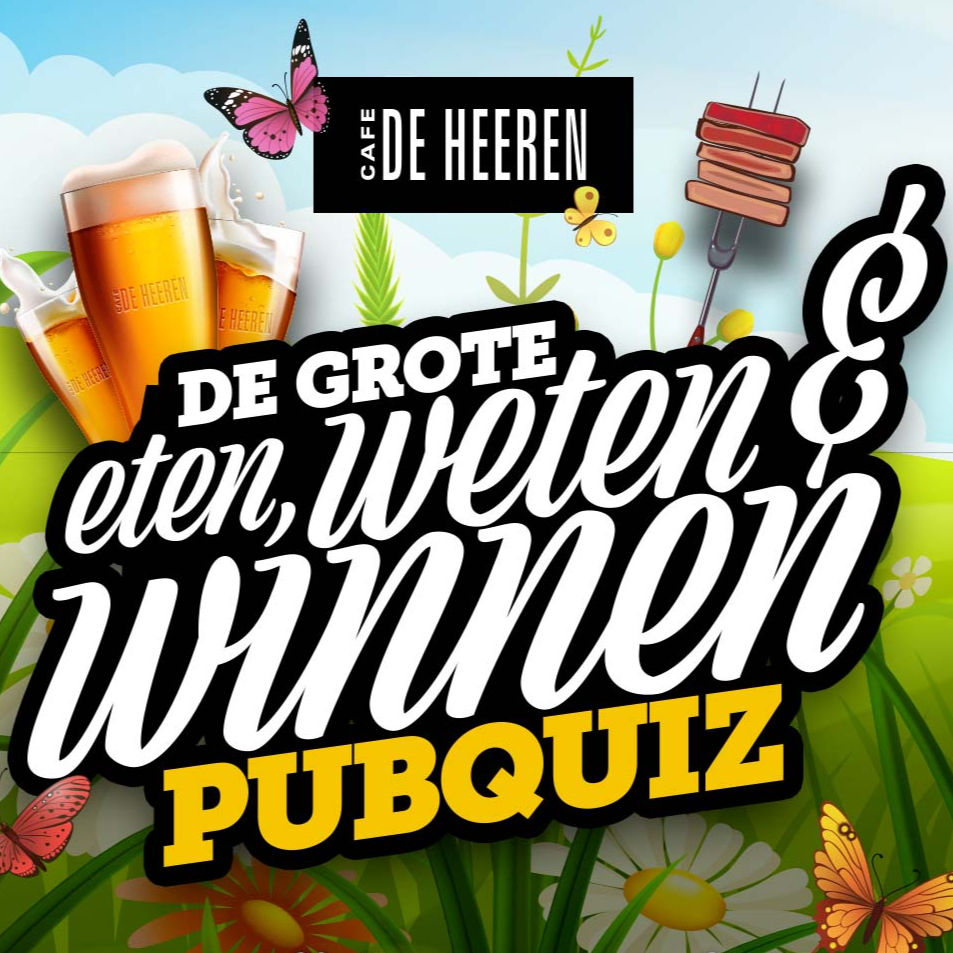 Eten, Weten & Winnen Pubquiz 22 mei