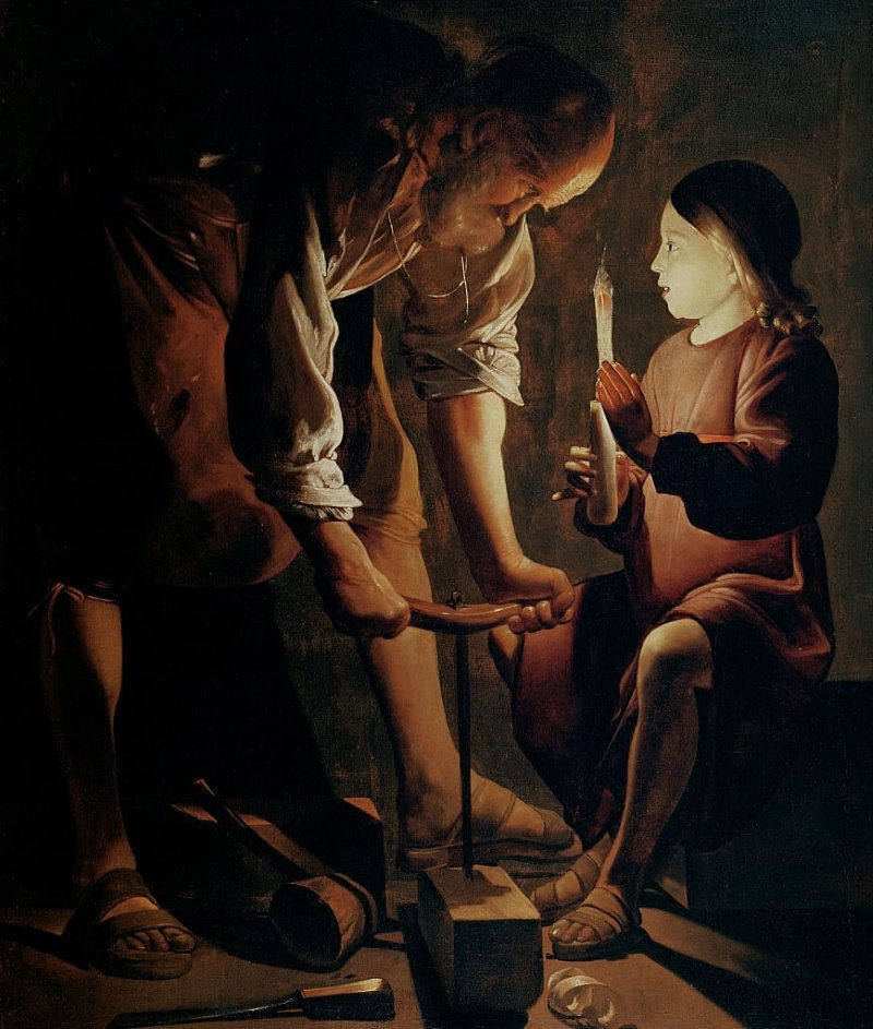 Saint Joseph charpentier, par Georges de la Tour