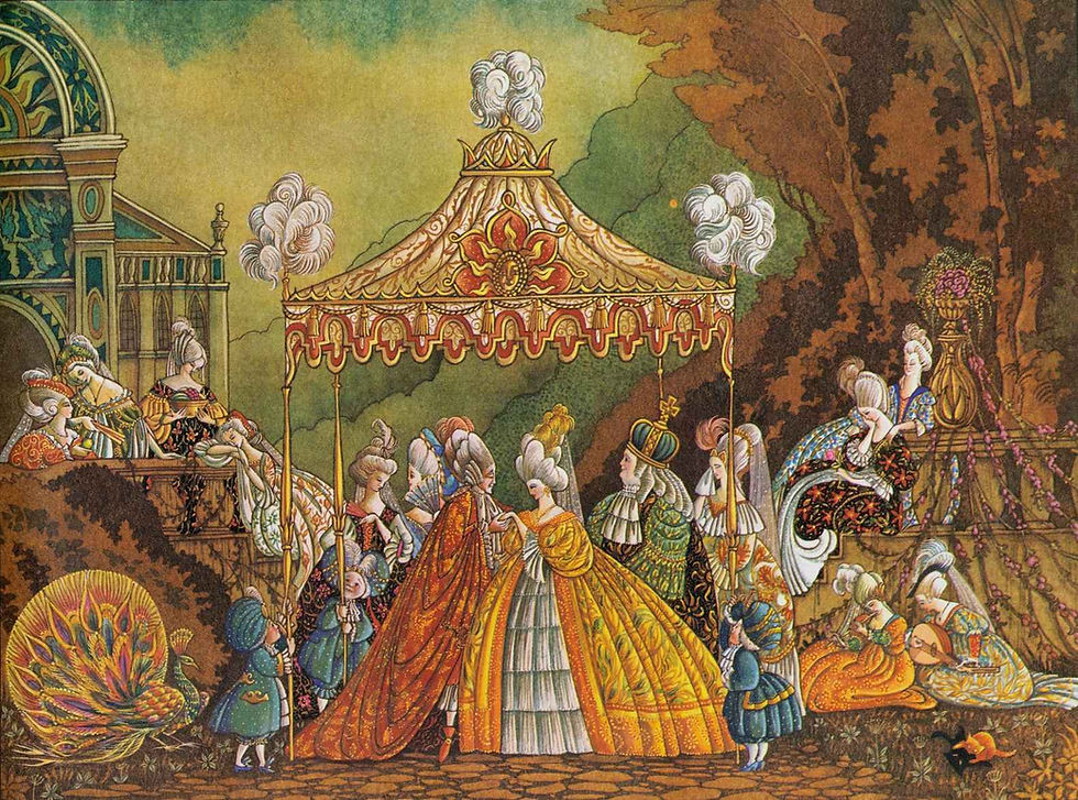 Le bal des douze princesses illustration de Errol Le Cain