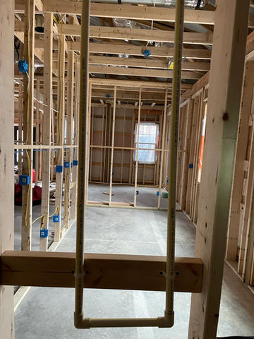Wooden Framing and Construction Site