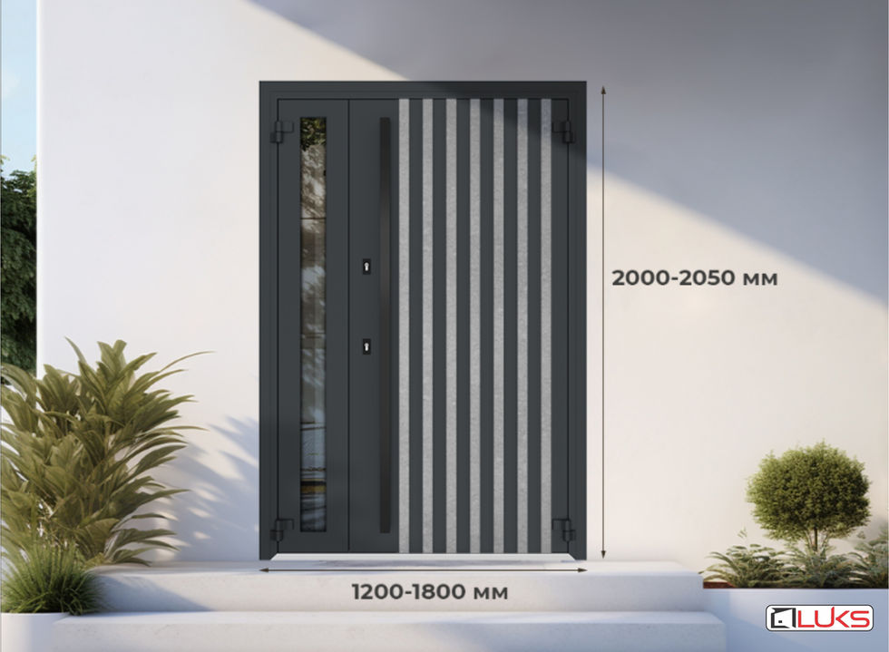 Poolteist-uks klaasinguga aktiivses tiivas

Varustatud turvalise 2x tripleks-klaaspaketiga.

Avatav küljetiib laiendab ukseava.

Tagab valguse ja soojapidavuse.