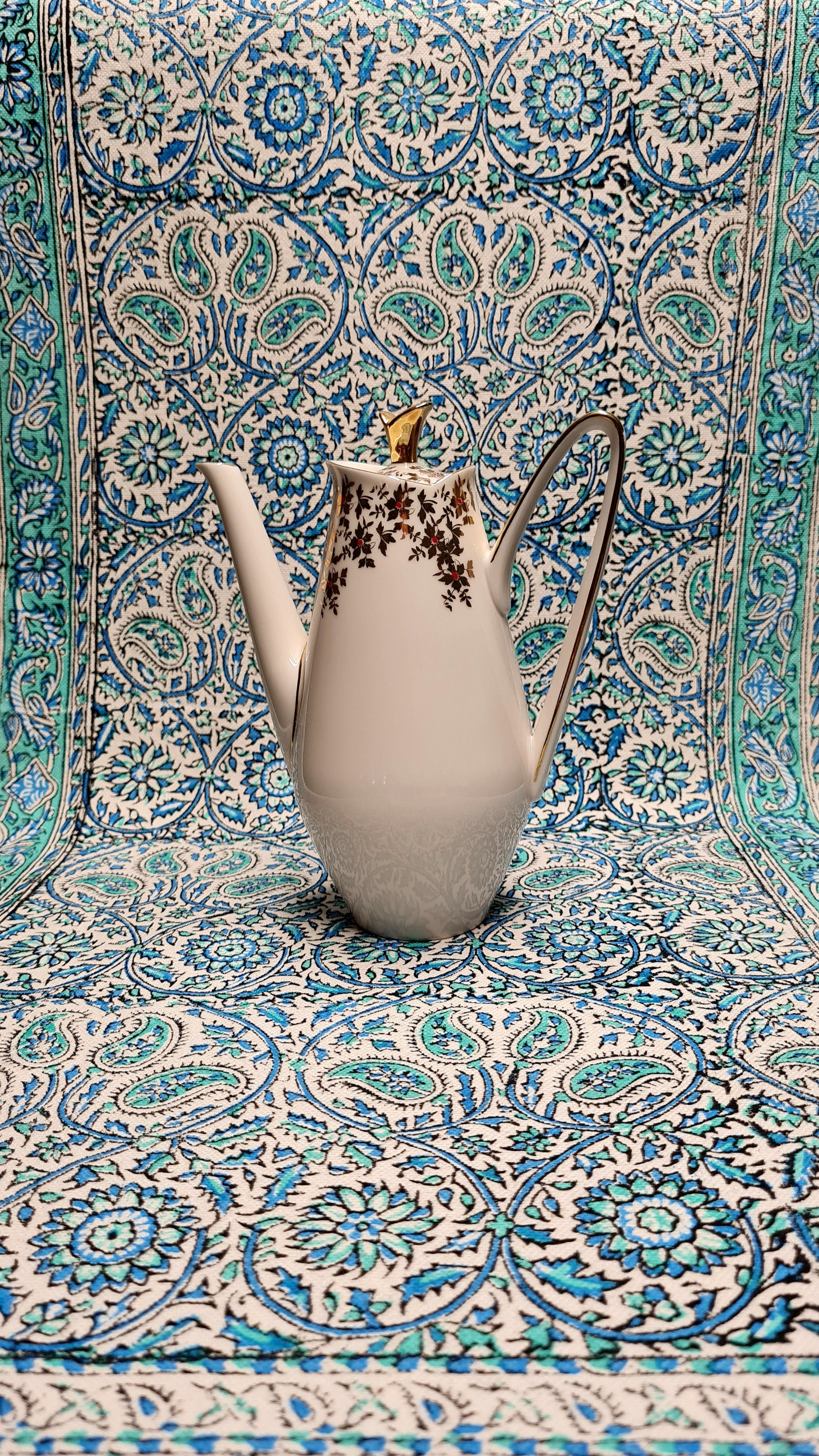 Tischdecke Ghalamkar #0094/handbedruckt/Wandtuch/Baumwolle/Orientalisch/Modern