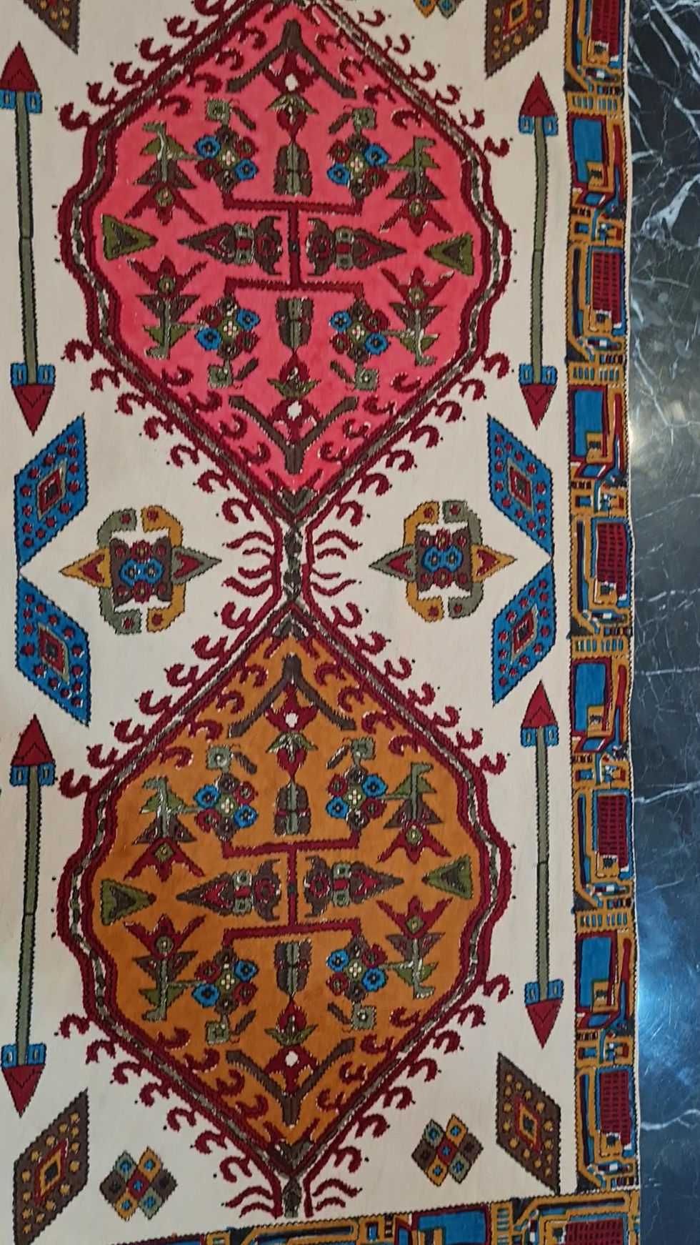 Miniaturbild: Tischdecke Ghalamkar #0030/handbedruckt/Wandtuch/Baumwolle/Orientalisch/Modern
