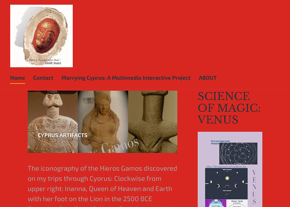 Thumbnail: THE APHRODITE COVER-UP: An Art Critic's trek Across Cyprus Topography of the Hie