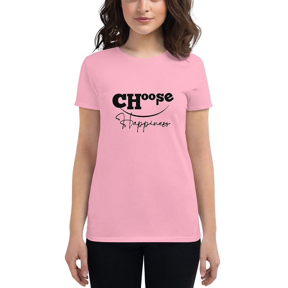 Thumbnail: Choose Happiness T Shirt For Women | Positive Vibes Only