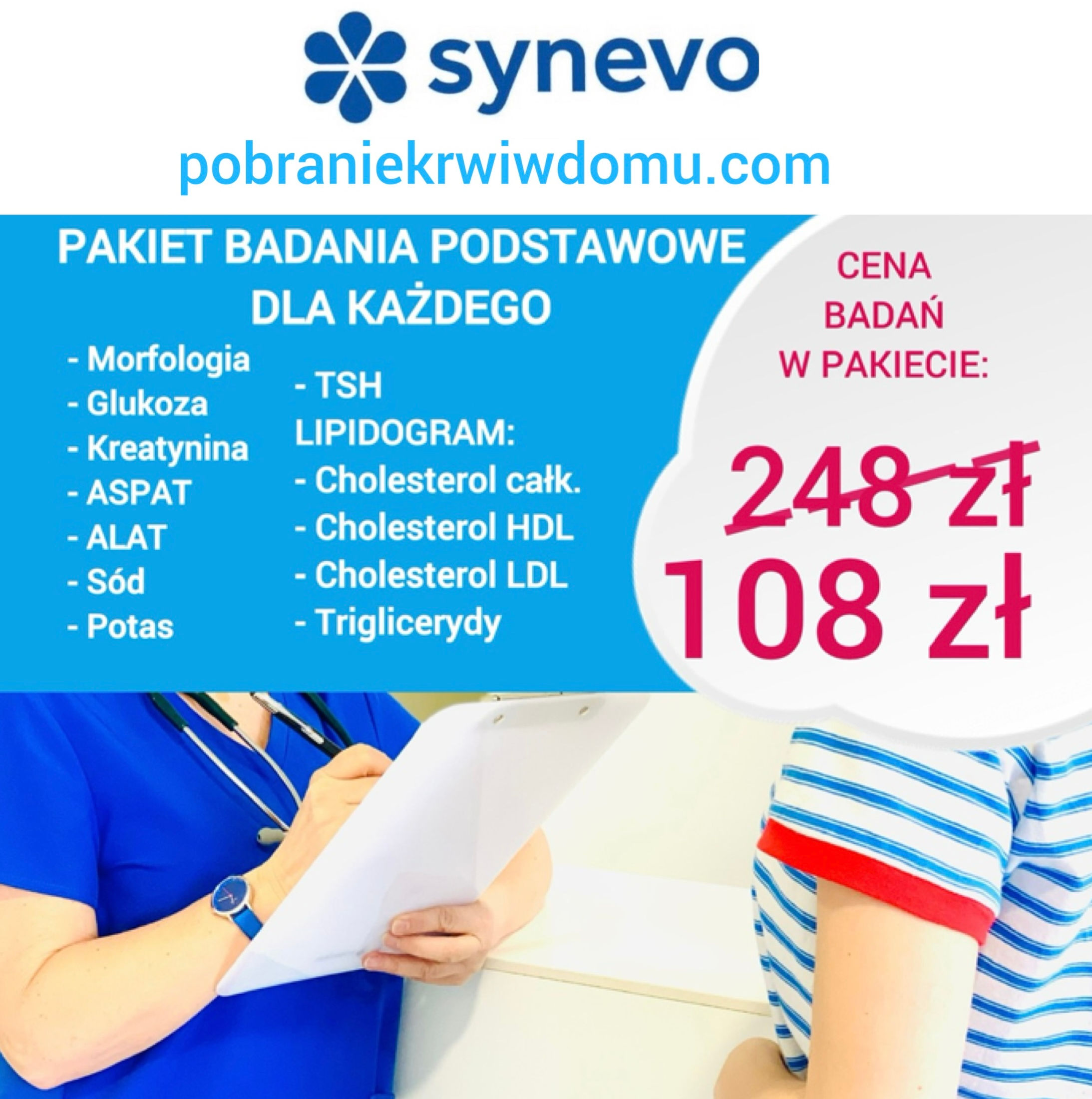 PAKIET BADANIA PODSTAWOWE DLA KAŻDEGO - SYNEVO 