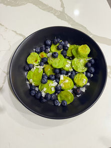 Mini Banana Matcha Pancakes