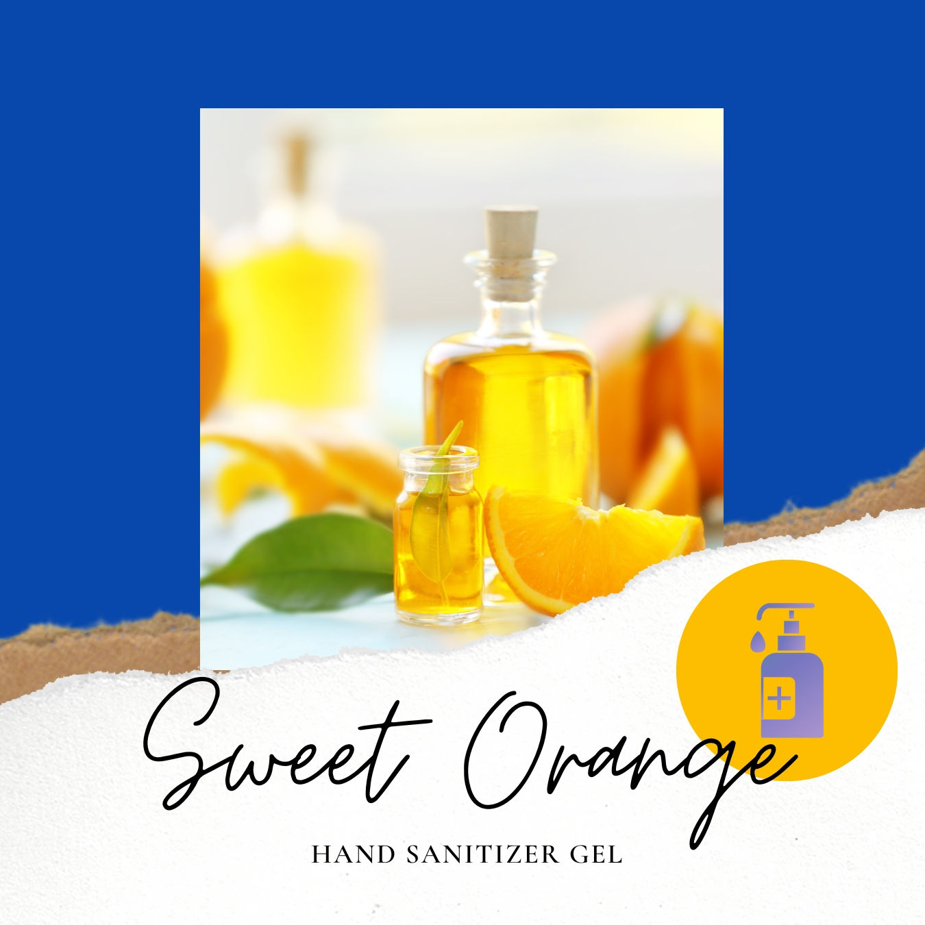 Aromatherapy Hand Sanitizer Gel - Sweet Orange