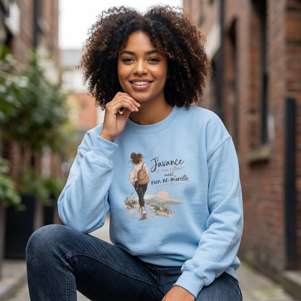 Sweat femme « Rien ne m’arrête »