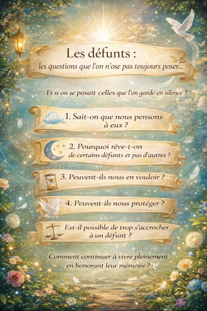 Les défunts : les questions que l’on n’ose pas toujours poser…