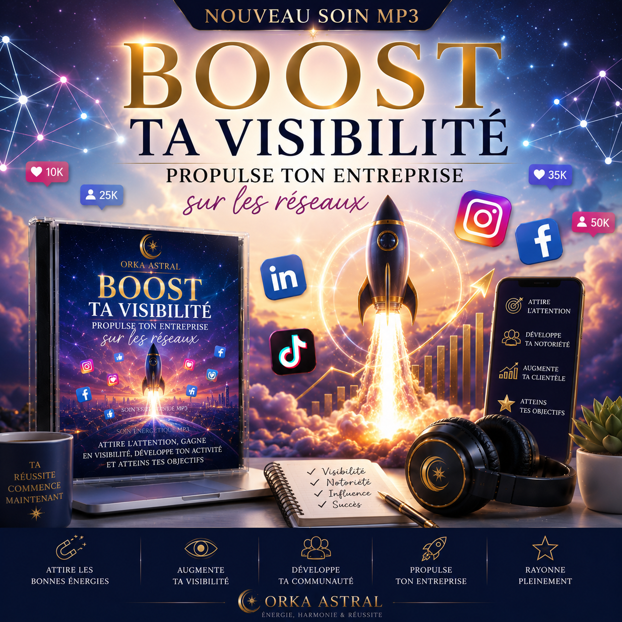 Boost ta visibilité – Propulse ton entreprise sur les réseaux.