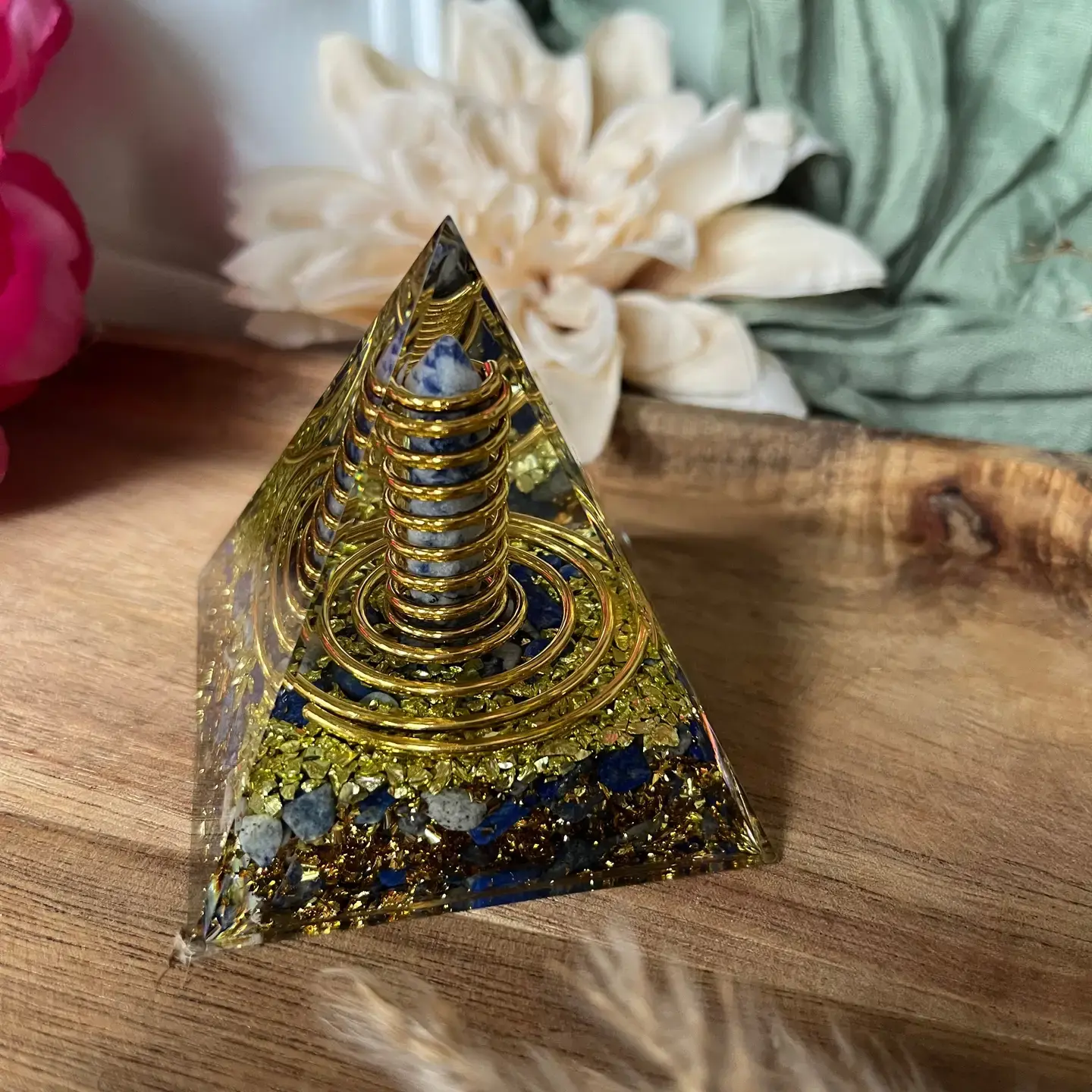 Orgonite - SAGESSE - PROTECTION - ÉLÉVATION - Lapis-Lazuli