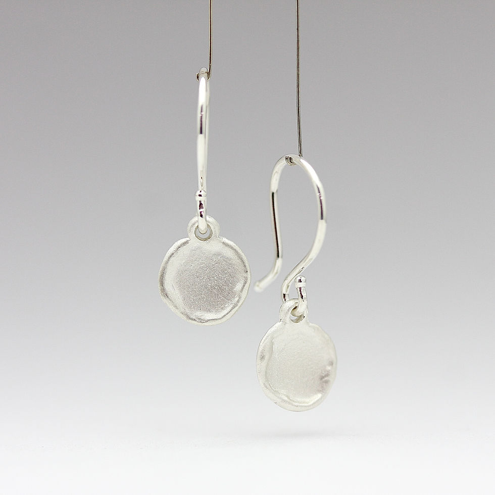 Thumbnail: Medallion Earrings Silver
