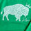 Thumbnail: Unisex Kelly Green Fleece Hoodie - Small Buffalo