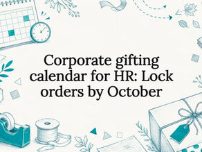 Decorative corporate gifting calendar title card