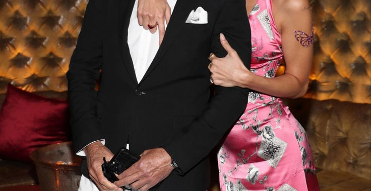 Mohamed Hadid (Bella's dad) and Bella Hadid