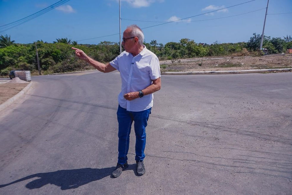 Cícero Lucena inspeciona obras da Orla Sul e projeta conclusão para fevereiro de 2026