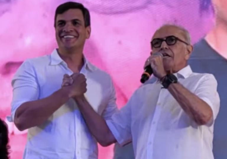 Cícero anuncia Diogo Cunha Lima como vice e diz: “Nosso segundo governador”