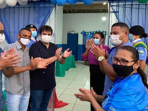 Ao lado da prefeita Adelma, Eduardo Carneiro participa de inauguração de creche em Pitimbu