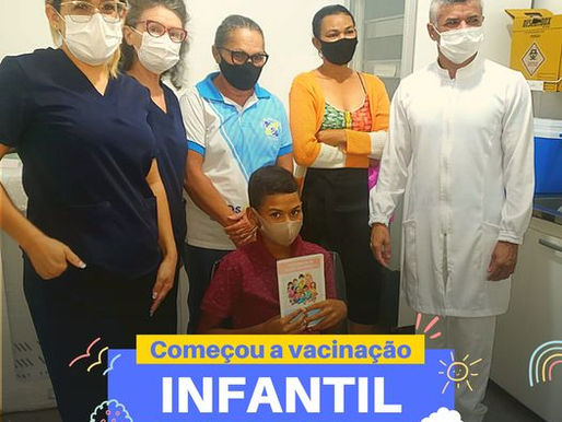 COVID-19: Zabelê inicia vacinação do público infantil
