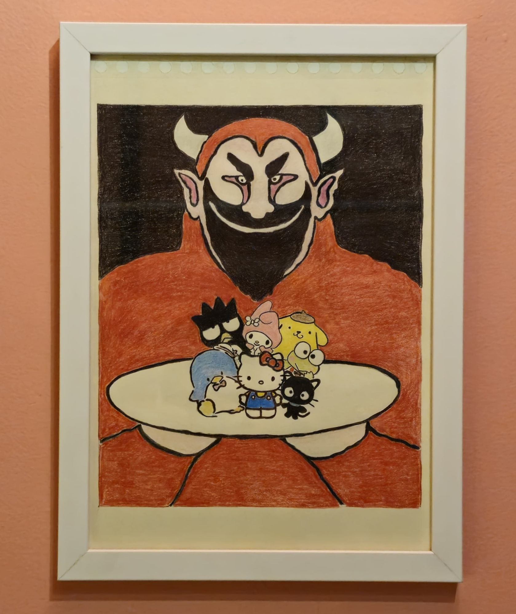 Alexandra Arciniegas - Dibujo a mano enmarcado