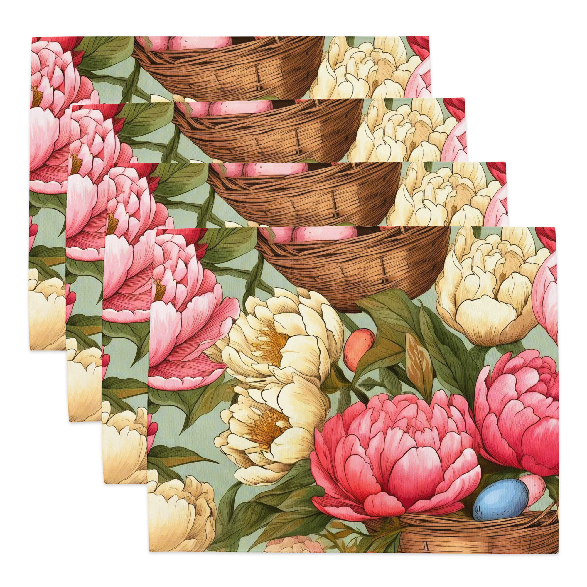 Platzest mit Rosenmotiv