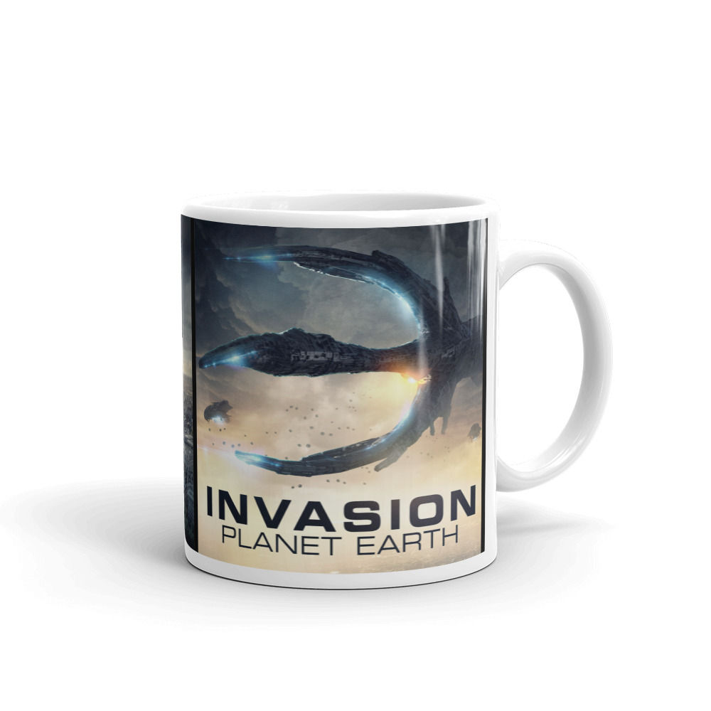 Invasion Planet Earth - White glossy mug