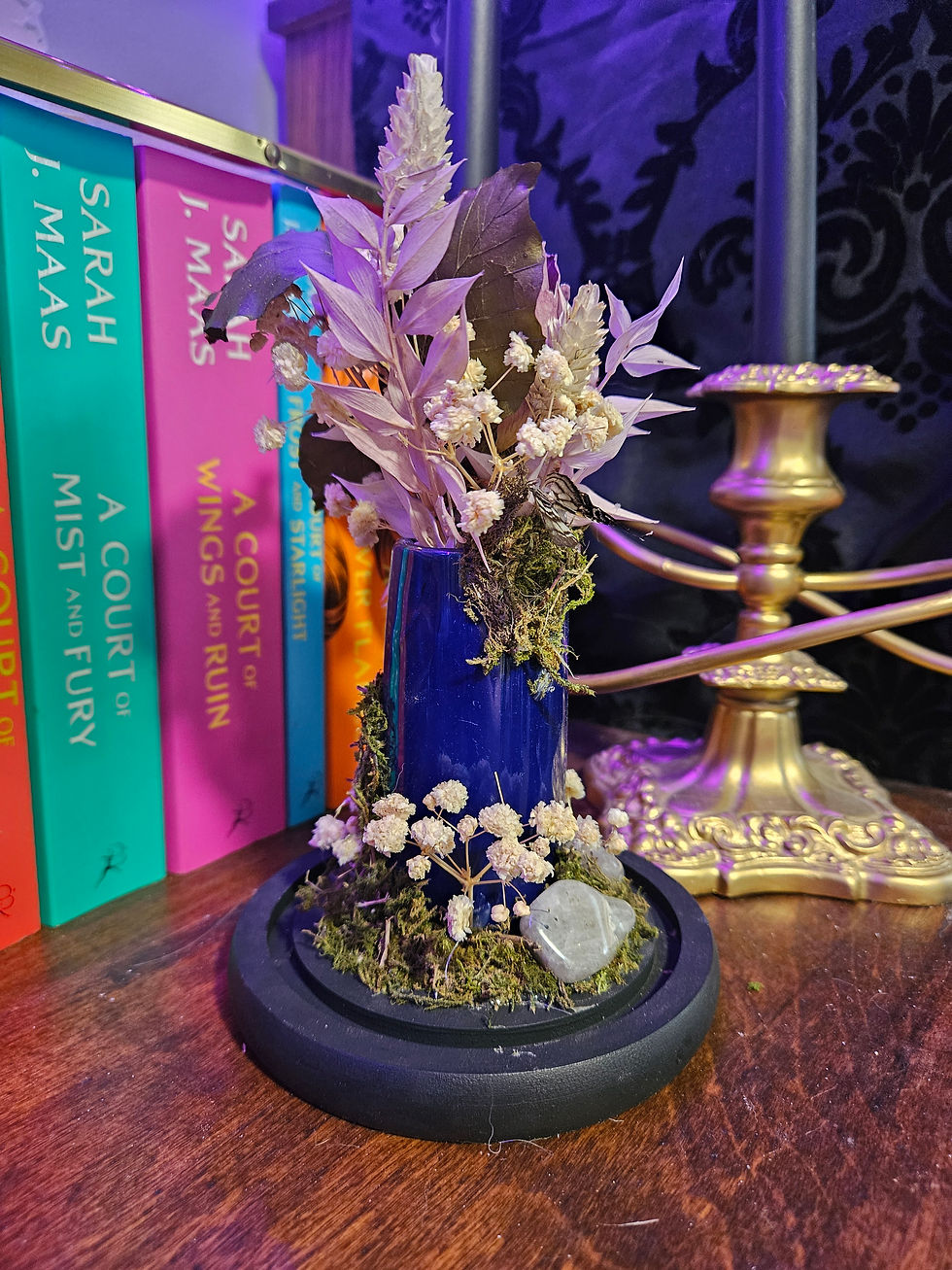 Thumbnail: Small Blue Vase Terrarium