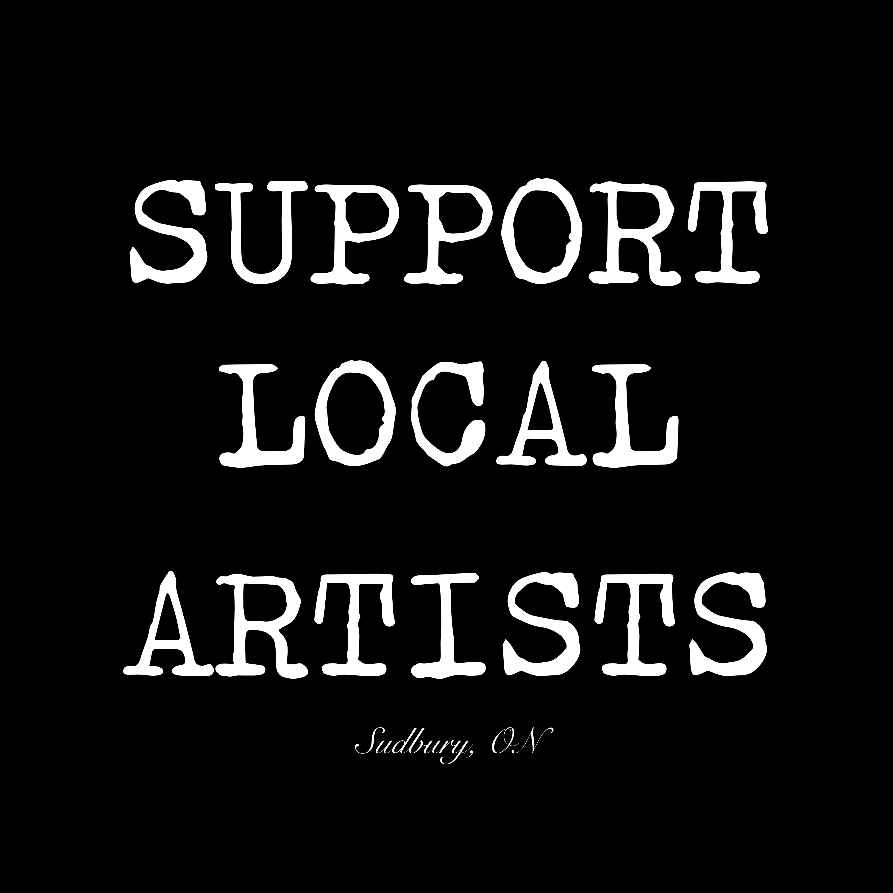 "Support Local Artists" Print