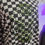 Thumbnail: Cat Screen Print on Upcycled Checkered Hoodie