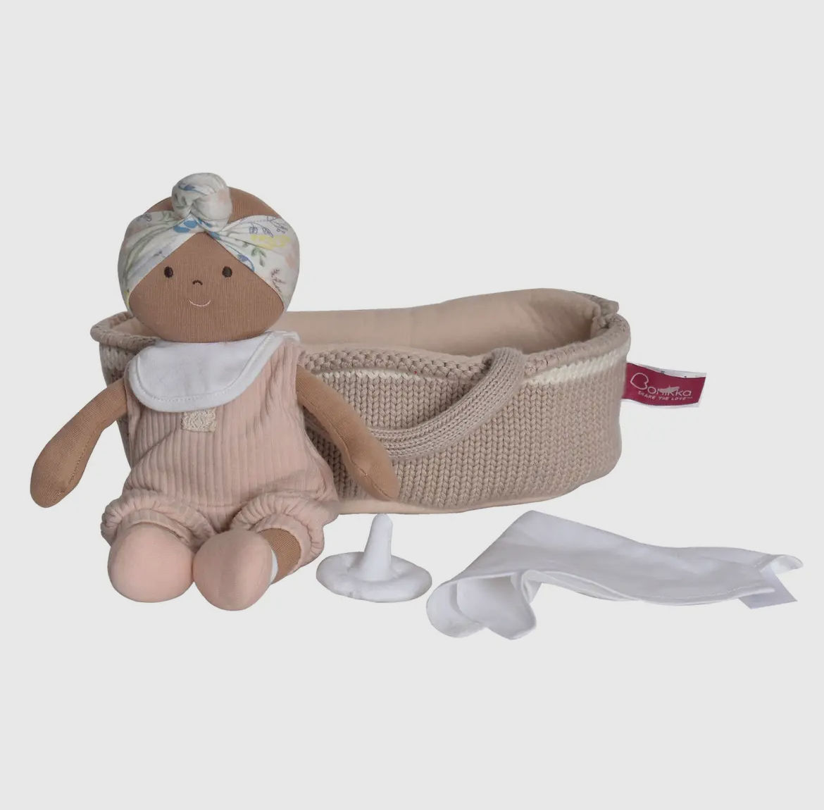 Knitted Carrycot with Rheya Blanket, Dark