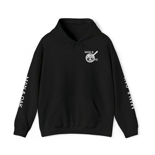 Heavy Blend Hooded Sweatshirt - LC Black Logo, Back Locker Number