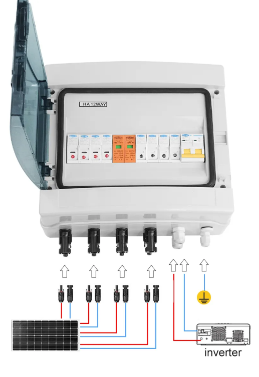 Thumbnail: Solar PV Combiner Box - 4 IN 4 OUT