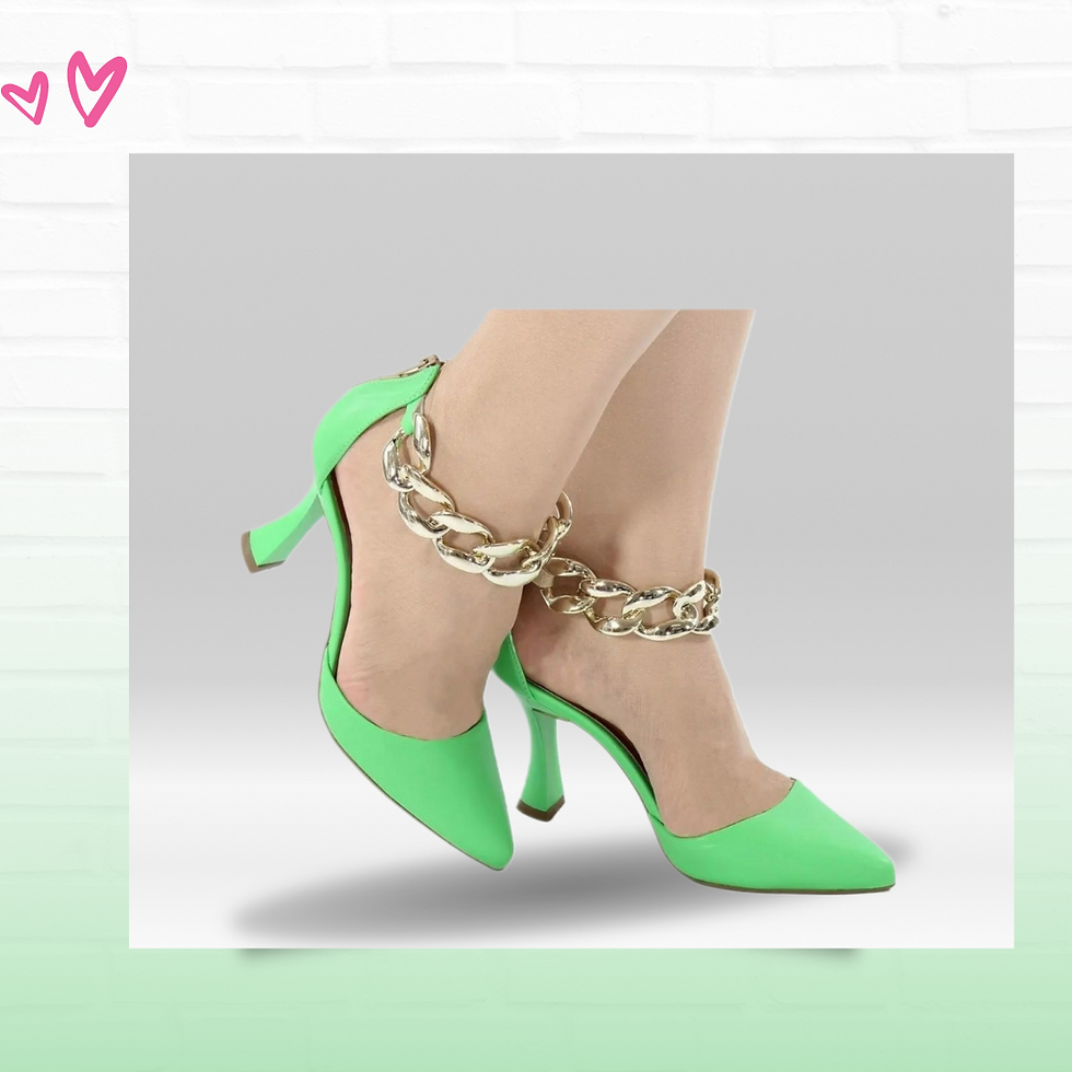 Miniatura: Scarpin Yasmin  luxo com corrente