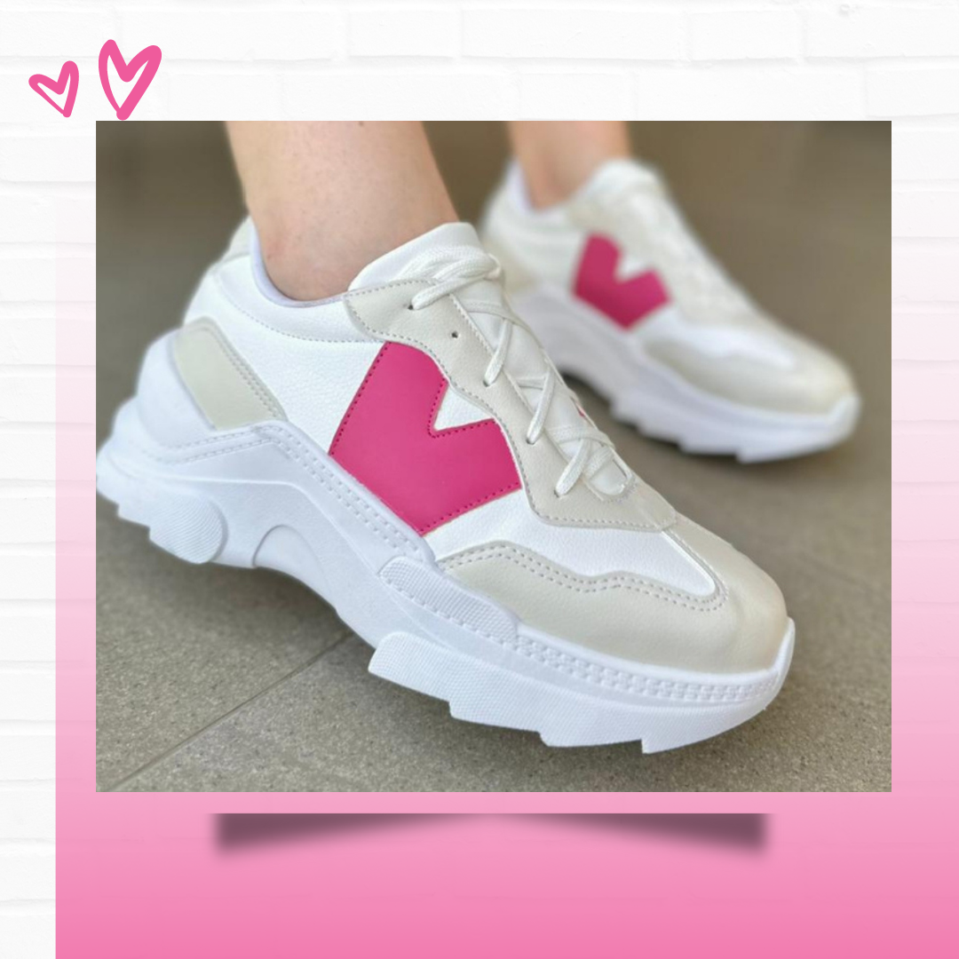 Tênis Feminino Chunky Duda Sneaker Colorido Para Academia