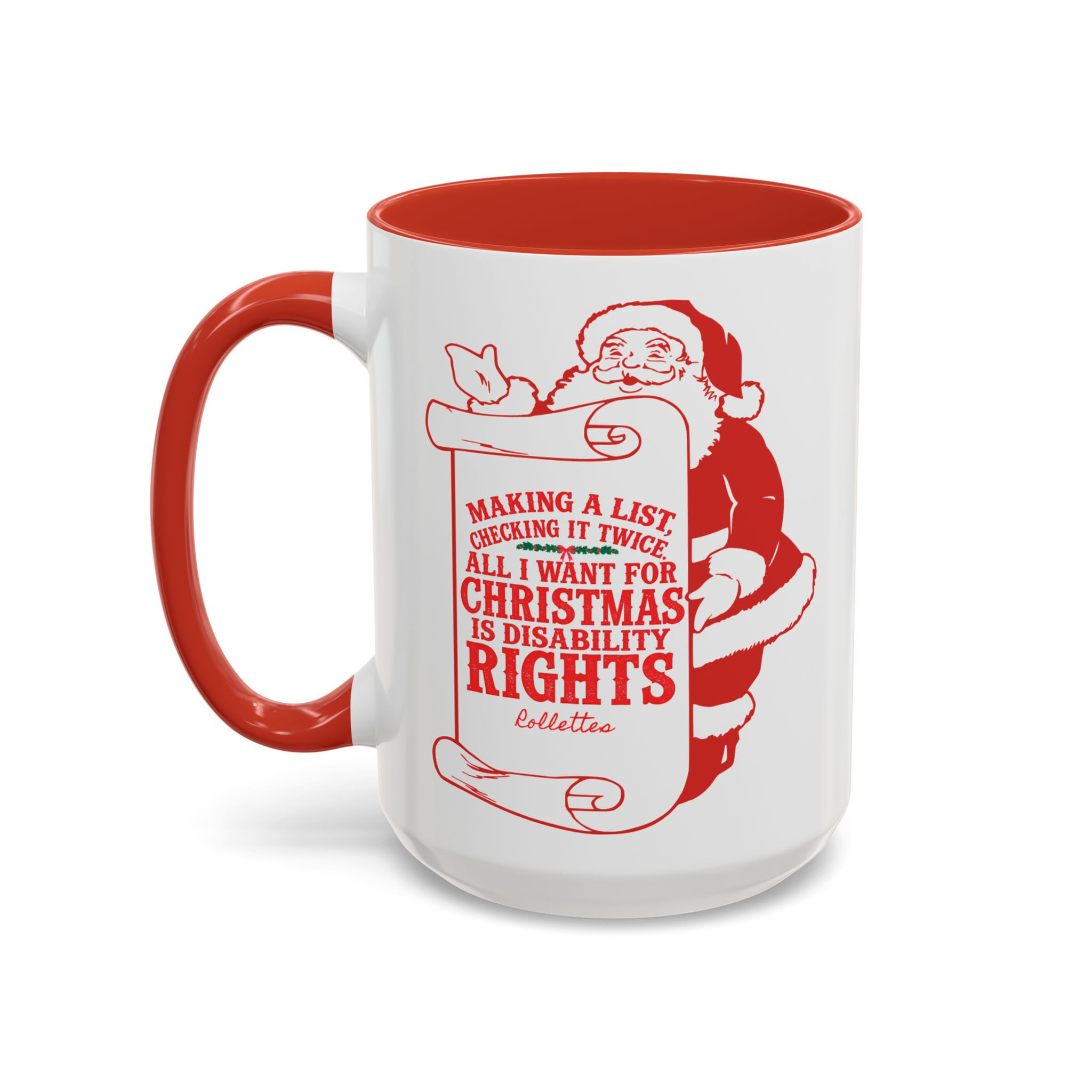 2025 Rollettes Christmas Mug Accent Coffee Mug