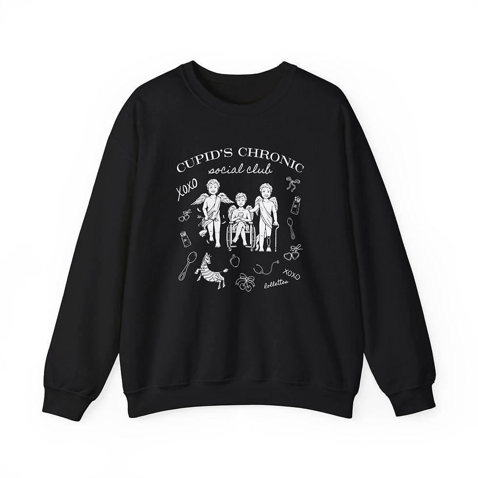 Miniatura: Cupid's Chronic Social Club Crewneck Sweatshirt