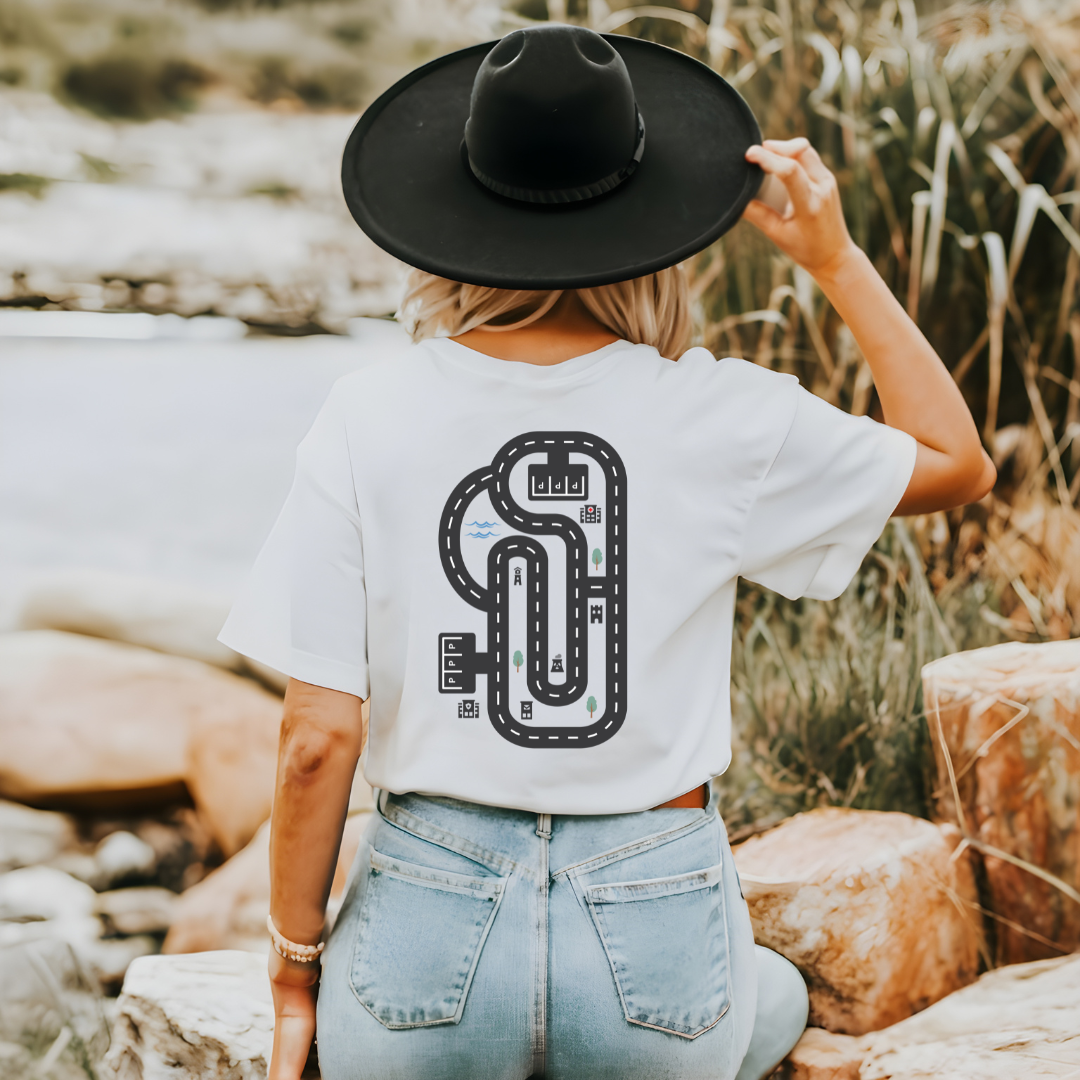 Toy Car Track T-Shirt for Moms