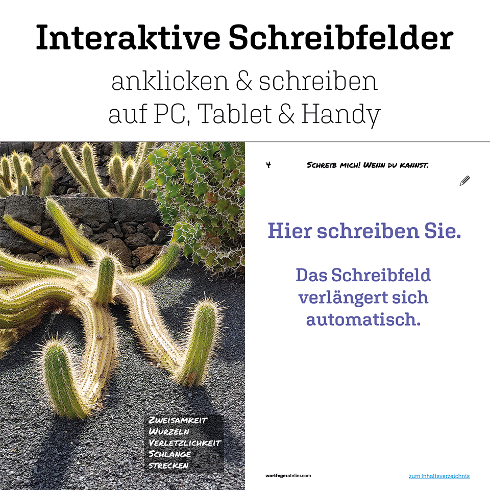 Miniaturbild: Erklärung: Lanzarote - Schreib mich - 30 Reizwortaufgaben mit Fotos - Schreibtraining - Wortfeger Atelier