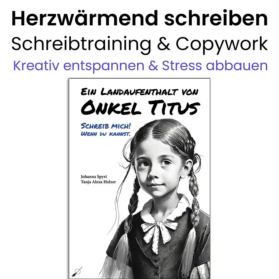 Miniaturbild: Onkel Titus von Johanna Spyri als Copywork-Schreibbuch interaktiv entspannen Wortfeger Atelier