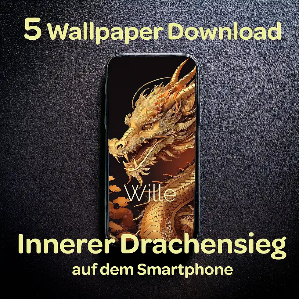Drachensieg Handy-Hintergrundbilder Set mit stärkenden Affirmationen Wortfeger Atelier