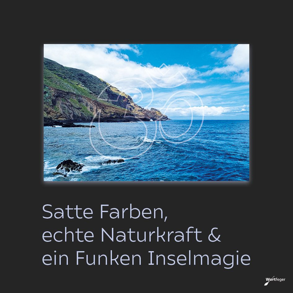 Wandbild: Vulkanküste La Palma mit OM - Energiebild Meditation - Wortfeger Atelier