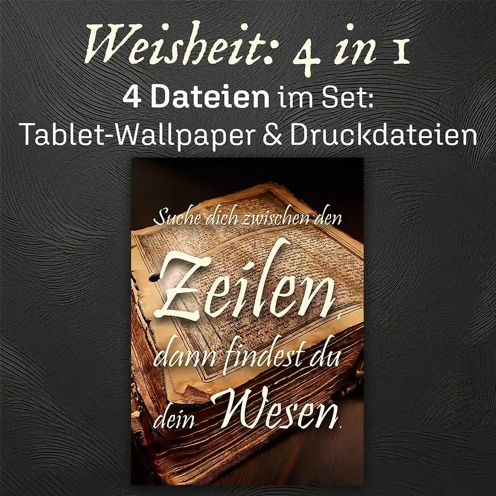 Download-Set ausdrucken: Buchwesen Spruchbilder für Buchfreunde Printable Wandbilder Tablet Wallpaper Wortfeger Atelier