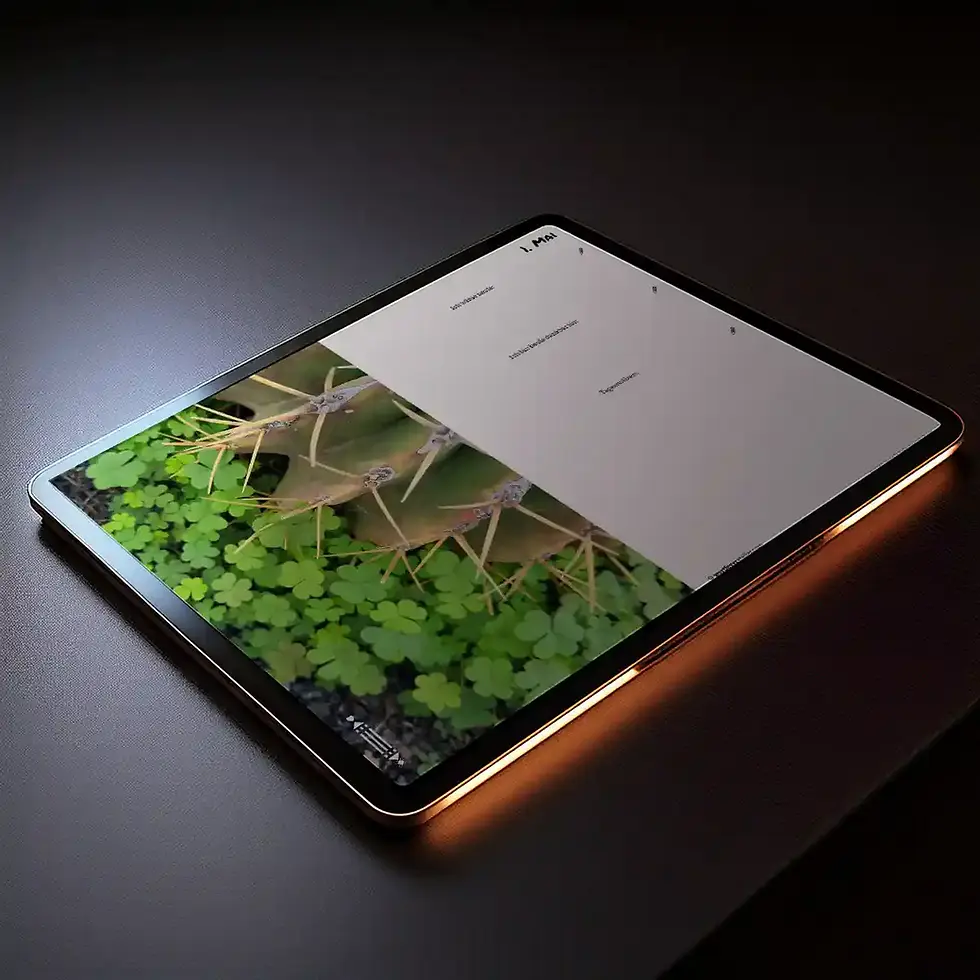 Miniaturbild: Schreibbuch Tablet Digitales interaktives Dankesjournal Mai Lanzarote Bilder Wortfeger Atelier