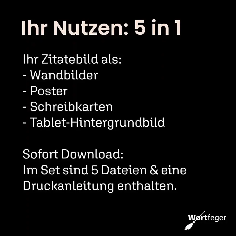 Miniaturbild: Nutzen & Set-Inhalt Download: Gute Bücher Zitat Rosette Niederer Schweizer Kultur printables Wandbilder Wortfeger Atelier